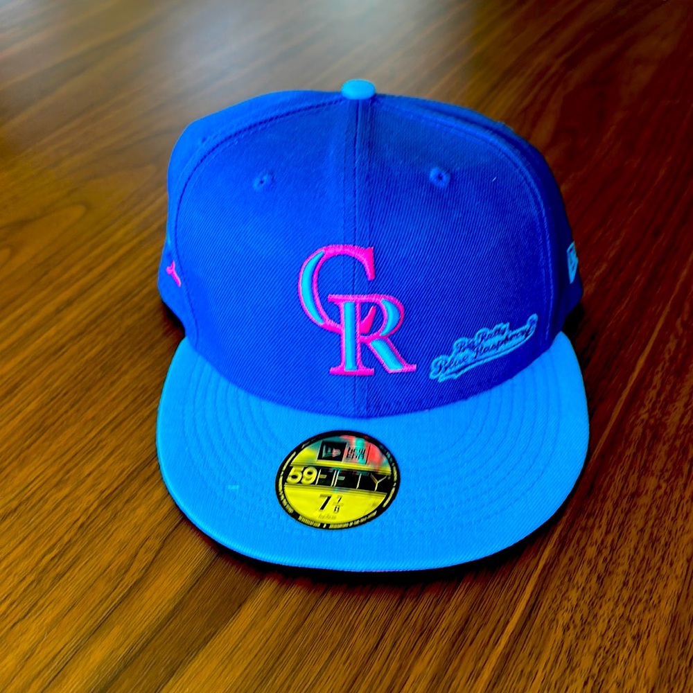 Colorado Rockies Big Rally Blue Raspberry hat